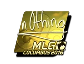 Sticker | n0thing (Gold) | MLG Columbus 2016 image