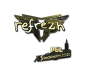 Sticker | refrezh (Gold) | Stockholm 2021 image