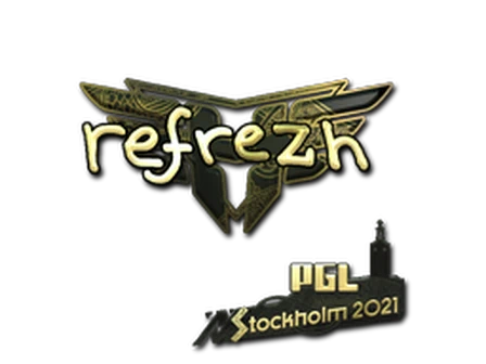 Sticker | refrezh (Gold) | Stockholm 2021 image