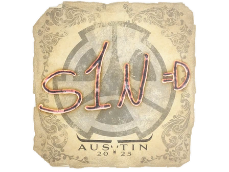 Sticker | s1n | Austin 2025 image