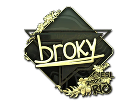 Sticker | broky (Gold) | Rio 2022 image
