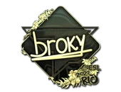 Sticker | broky (Gold) | Rio 2022 image