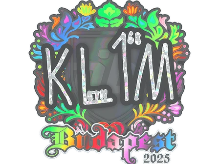 Sticker | kl1m (Holo) | Budapest 2025 image