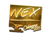 Sticker | nex (Gold) | Cologne 2015 image
