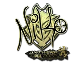 Sticker | NiKo (Gold) | Antwerp 2022 image