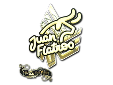 Sticker | juanflatroo (Gold) | Paris 2023 image