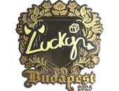 Sticker | Lucky (Gold) | Budapest 2025 image