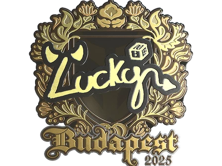 Sticker | Lucky (Gold) | Budapest 2025 image