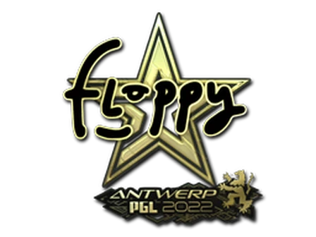 Sticker | floppy (Gold) | Antwerp 2022 image