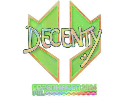 Sticker | decenty (Holo) | Copenhagen 2024 image