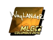 Sticker | wayLander (Gold) | MLG Columbus 2016 image