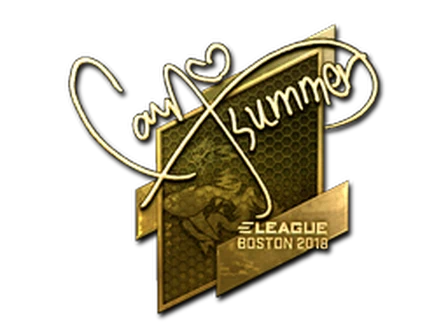 Sticker | Summer (Gold) | Boston 2018 image