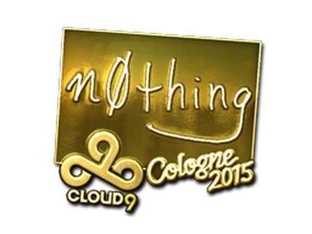 Sticker | n0thing (Gold) | Cologne 2015 image