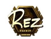 Sticker | REZ (Gold) | London 2018 image