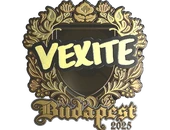 Sticker | vexite (Gold) | Budapest 2025 image