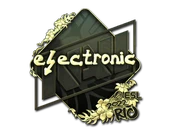 Sticker | electronic (Gold) | Rio 2022 image