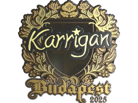 Sticker | karrigan (Gold) | Budapest 2025 image