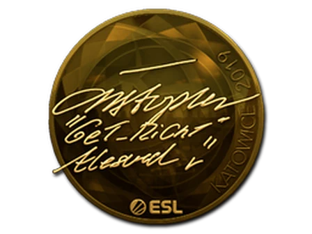 Sticker | GeT_RiGhT (Gold) | Katowice 2019 image