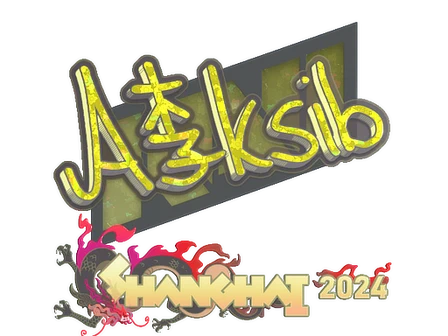 Sticker | Aleksib (Glitter) | Shanghai 2024 image
