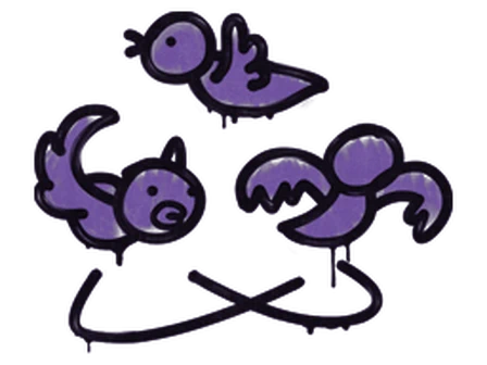 Sealed Graffiti | Dizzy (Monster Purple) image
