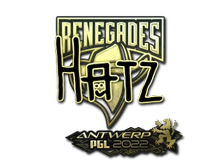 Sticker | hatz (Gold) | Antwerp 2022 image