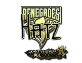 Sticker | hatz (Gold) | Antwerp 2022 image