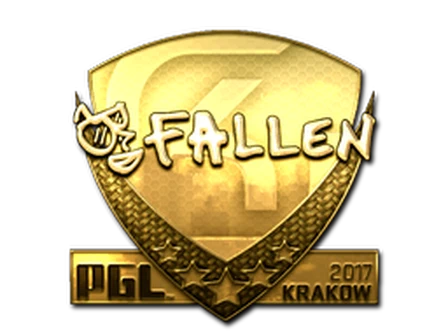 Sticker | FalleN (Gold) | Krakow 2017 image