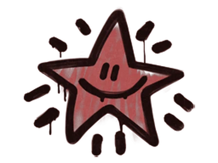 Sealed Graffiti | Shining Star (Blood Red) image