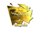 Sticker | wayLander (Gold) | Cologne 2016 image