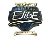 Sticker | EliGE (Gold) | Berlin 2019 image