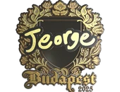 Sticker | jeorge (Gold) | Budapest 2025 image
