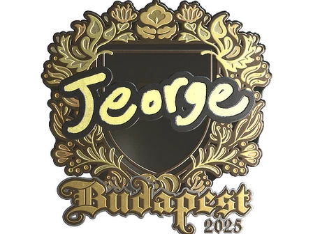 Sticker | jeorge (Gold) | Budapest 2025 image