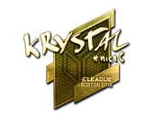 Sticker | kRYSTAL (Gold) | Boston 2018 image