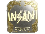 Sticker | insani (Gold) | Austin 2025 image