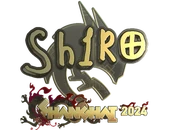 Sticker | sh1ro (Gold) | Shanghai 2024 image