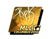 Sticker | RpK (Gold) | MLG Columbus 2016 image