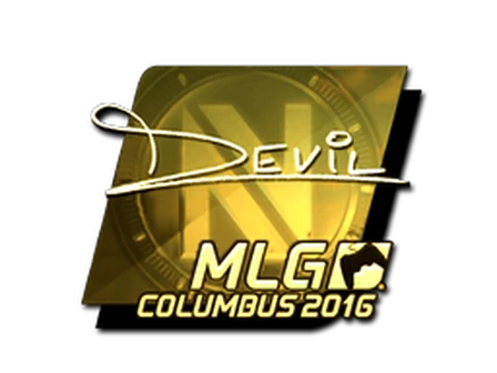 Sticker | DEVIL (Gold) | MLG Columbus 2016 image