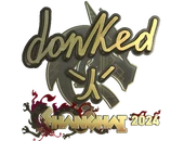 Sticker | donk (Gold) | Shanghai 2024 image