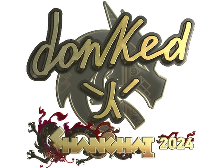 Sticker | donk (Gold) | Shanghai 2024 image