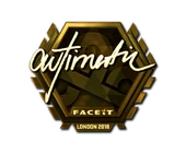 Sticker | autimatic (Gold) | London 2018 image