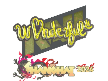 Sticker | w0nderful (Glitter) | Shanghai 2024 image