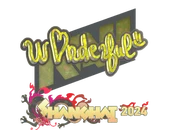 Sticker | w0nderful (Glitter) | Shanghai 2024 image