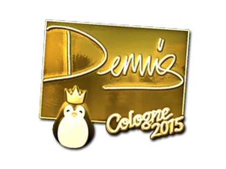 Sticker | dennis (Gold) | Cologne 2015 image