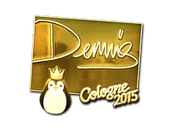 Sticker | dennis (Gold) | Cologne 2015 image