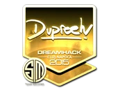 Sticker | dupreeh (Gold) | Cluj-Napoca 2015 image