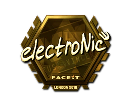 Sticker | electronic (Gold) | London 2018 image