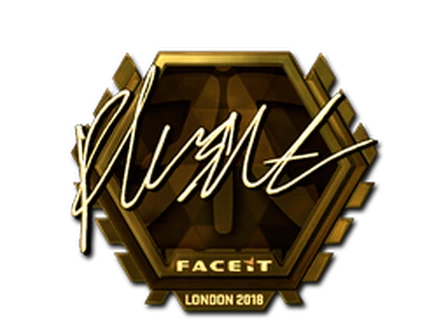 Sticker | flusha (Gold) | London 2018 image