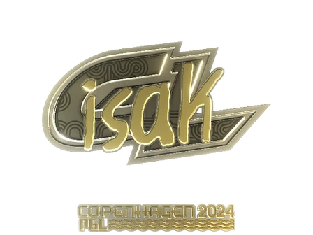 Sticker | isak (Gold) | Copenhagen 2024 image