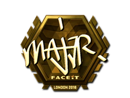 Sticker | MAJ3R (Gold) | London 2018 image