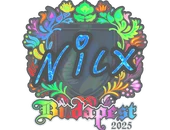 Sticker | nicx (Holo) | Budapest 2025 image